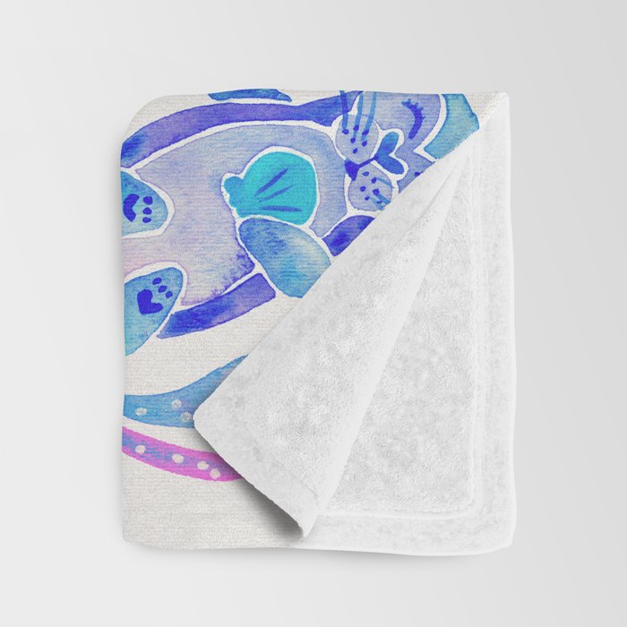 Five Otters - Indigo OmbrÃ© Throw Blanket Gallery Image 3
