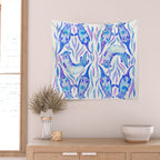 Five Otters - Indigo OmbrÃ© Wall Tapestry Gallery Image 2