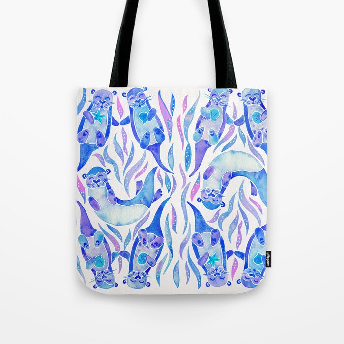 Five Otters - Indigo OmbrÃ© Tote Bag Gallery Image 1