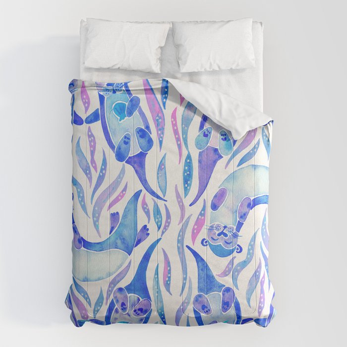 Five Otters - Indigo OmbrÃ© Comforter Gallery Image 1