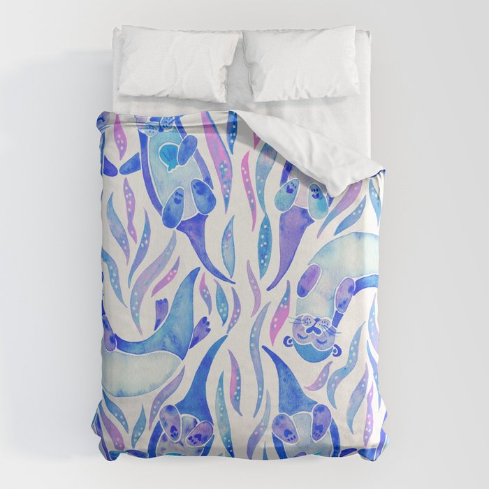 Five Otters - Indigo OmbrÃ© Duvet Cover Gallery Image 1