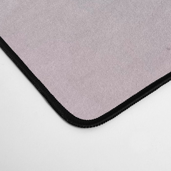 Blush, Payne's Gray and Gold Metallic Abstract Desk Mat Gallery Image 4