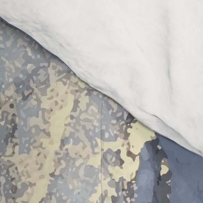 Blush, Payne's Gray and Gold Metallic Abstract Comforter Gallery Image 4