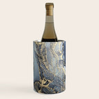 Blush, Payne's Gray and Gold Metallic Abstract Wine Chiller Gallery Image 1