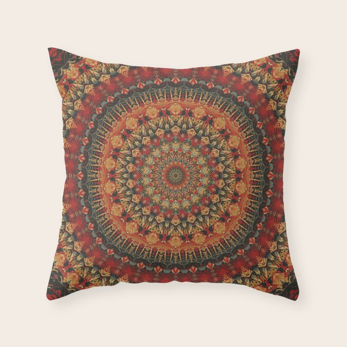 Mandala 563 Throw Pillow Gallery Image 1