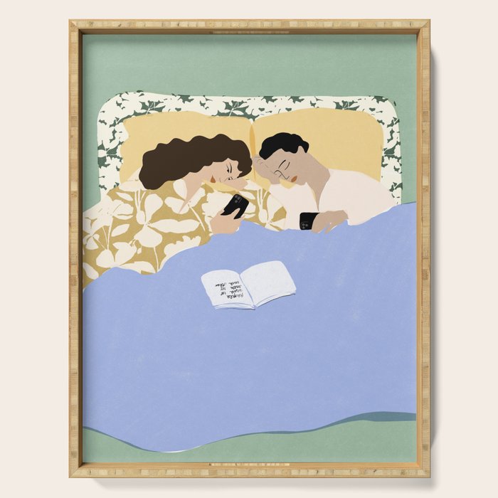 People used to talk to each other (part two) Serving Tray Gallery Image 1
