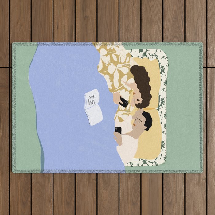 People used to talk to each other (part two) Outdoor Rug Gallery Image 1