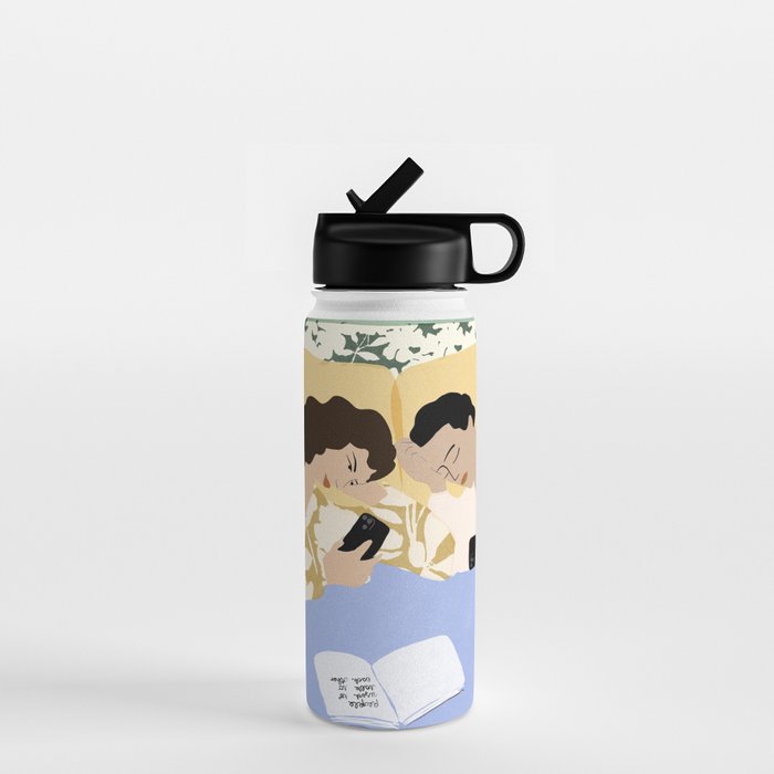 People used to talk to each other (part two) Water Bottle Gallery Image 1