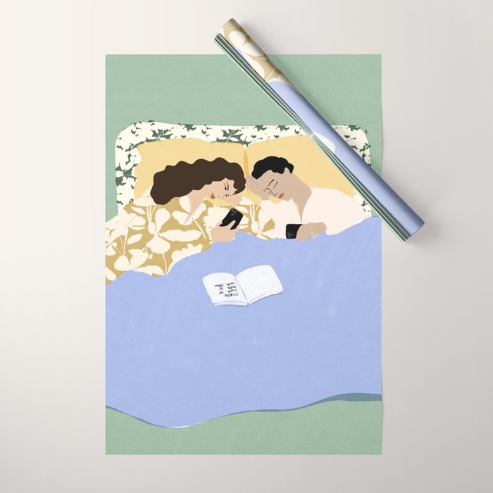 People used to talk to each other (part two) Wrapping Paper Gallery Image 1