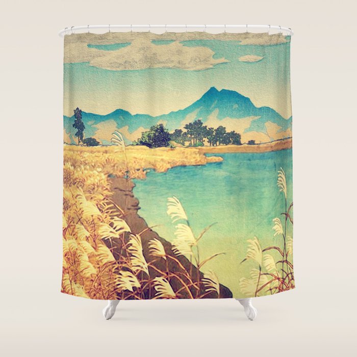 Last stop before Yaeinkei Shower Curtain Gallery Image 1