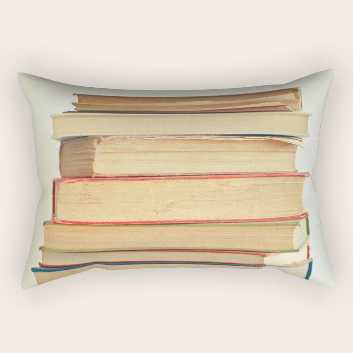 Stack of Books Rectangular Pillow Gallery Image 2