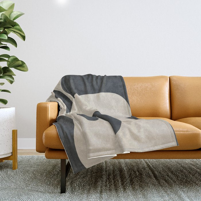 Modern Abstract Minimal Shapes 33 Throw Blanket Gallery Image 1