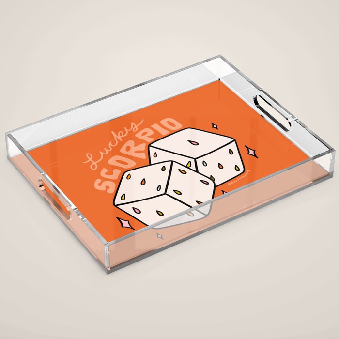 Scorpio Dice Acrylic Tray Gallery Image 1