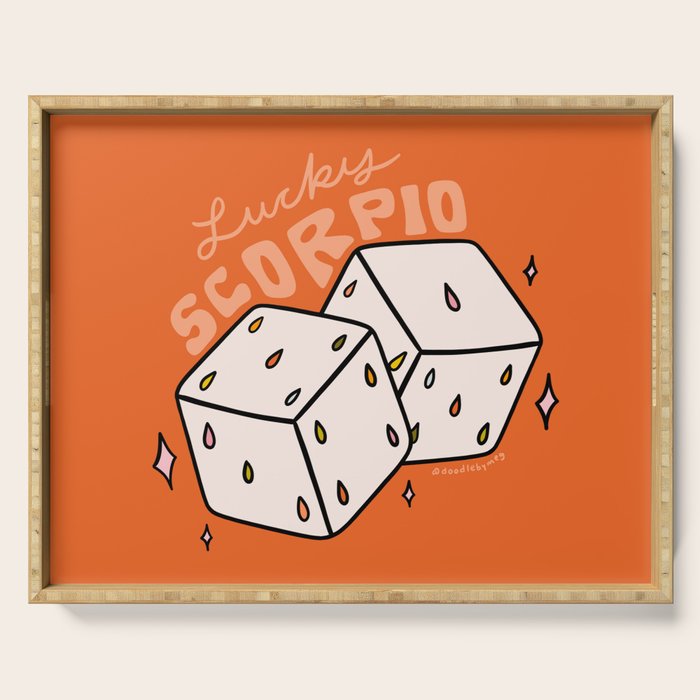 Scorpio Dice Serving Tray Gallery Image 1