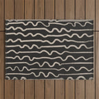 Noir: Mid Century Pattern Outdoor Rug Gallery Image 1