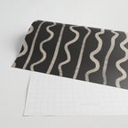 Noir: Mid Century Pattern Wrapping Paper Gallery Image 2