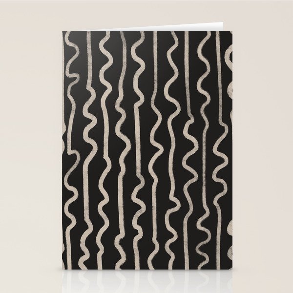Noir: Mid Century Pattern Stationery Card Gallery Image 1