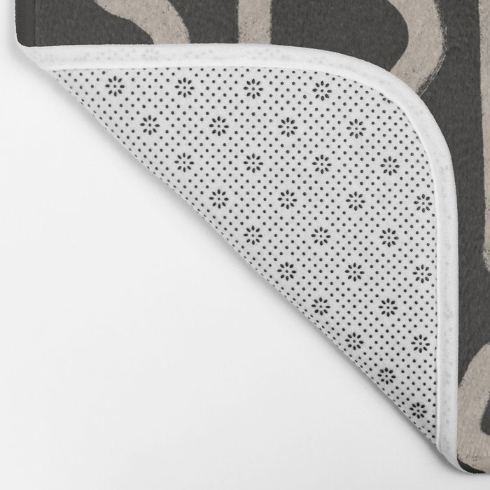 Noir: Mid Century Pattern Bath Mat Gallery Image 2