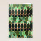 Stained Glass 5 - Forest Green Stationery Card Gallery Image 2