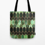 Stained Glass 5 - Forest Green Tote Bag Gallery Image 1
