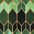 Stained Glass 5 - Forest Green Coffee Mug Gallery Image 2