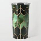Stained Glass 5 - Forest Green Travel Mug Gallery Image 1