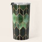 Stained Glass 5 - Forest Green Travel Mug Gallery Image 3