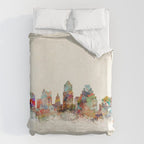 austin texas skyline Duvet Cover Gallery Image 6