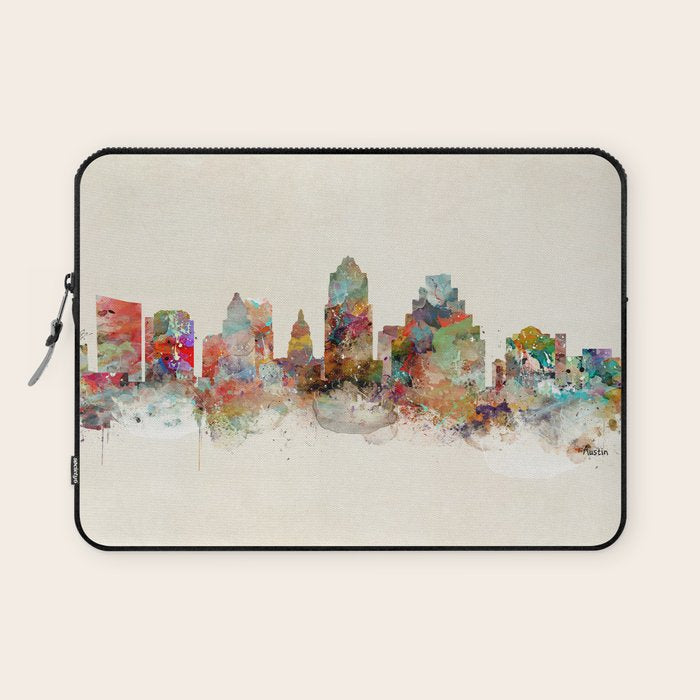 austin texas skyline Laptop Sleeve Gallery Image 1