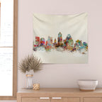 austin texas skyline Wall Tapestry Gallery Image 2