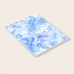 Elegant purple blue hand painted watercolor hortensia floral Notebook Gallery Image 3