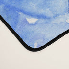 Elegant purple blue hand painted watercolor hortensia floral Desk Mat Gallery Image 4