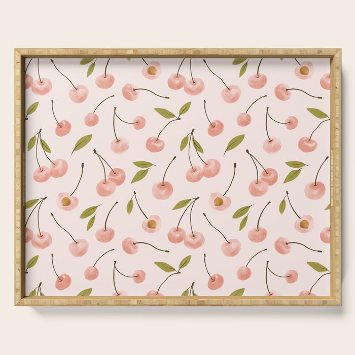 Pink cherry Serving Tray Gallery Image 1