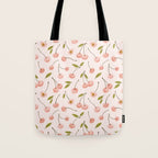 Pink cherry Tote Bag Gallery Image 1