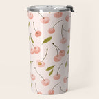 Pink cherry Travel Mug Gallery Image 2