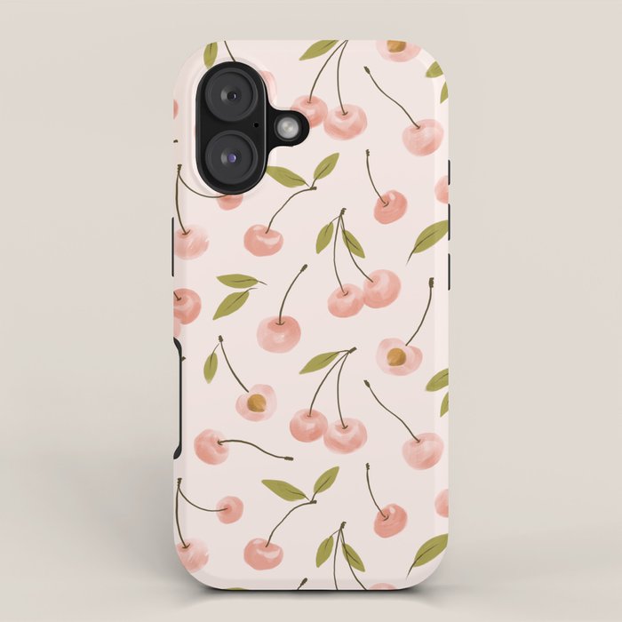Pink cherry iPhone Case Gallery Image 1