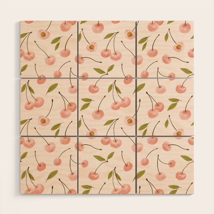 Pink Cherry Wood Wall Art