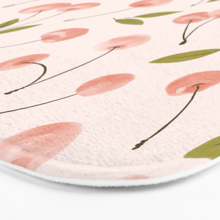 Pink cherry Bath Mat Gallery Image 3
