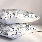 Old Oak - Tree ring ink woodblock print Pillow Sham Gallery Image 3