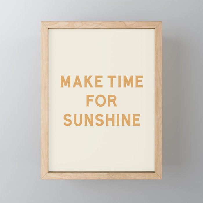 Make Time For Sunshine Mini Art Print Gallery Image 1
