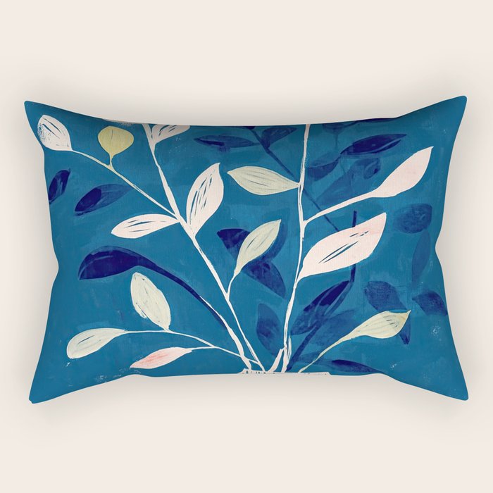 Flowers in a White Vase Rectangular Pillow Gallery Image 2