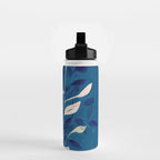 Flowers in a White Vase Water Bottle Gallery Image 2