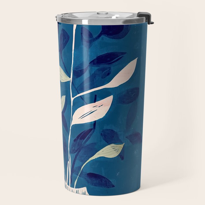 Flowers in a White Vase Travel Mug Gallery Image 2