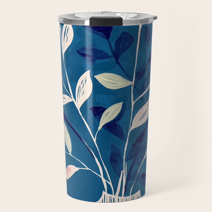 Flowers in a White Vase Travel Mug Gallery Image 1