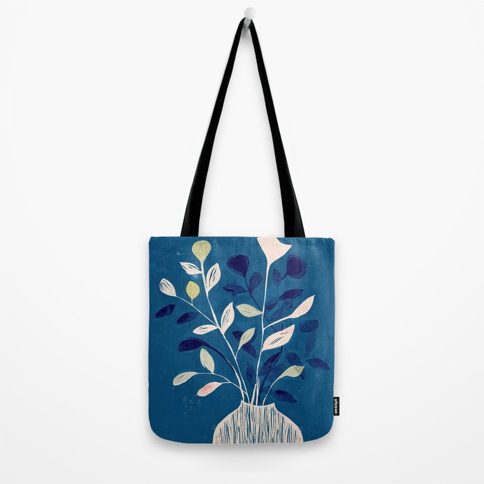 Flowers in a White Vase Tote Bag Gallery Image 2