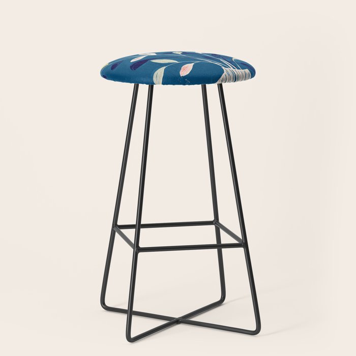 Flowers in a White Vase Stool Gallery Image 1