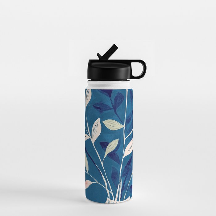 Flowers in a White Vase Water Bottle Gallery Image 1