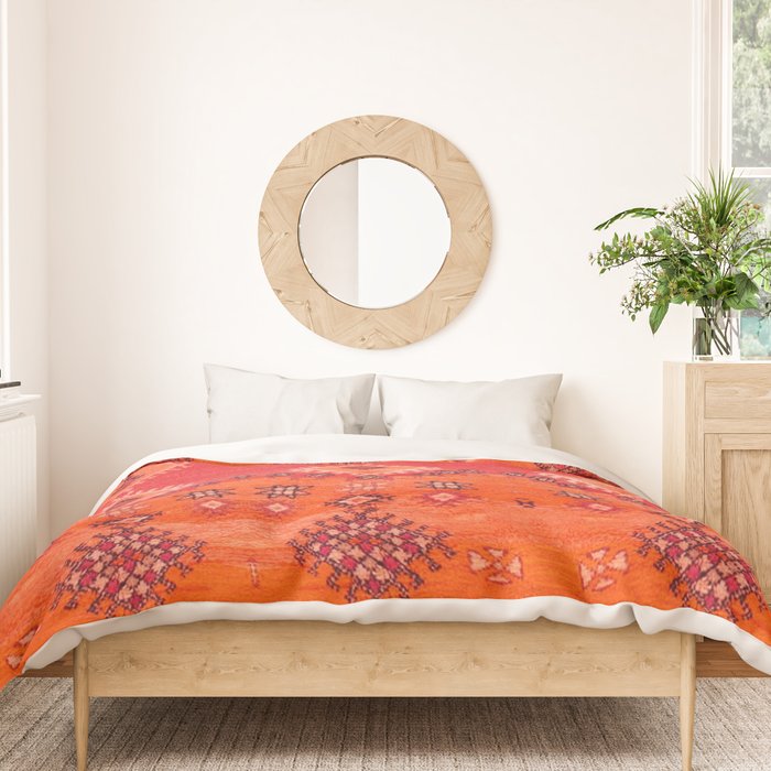 Vintage Moroccan Berber Carpet Artwork Duvet Cover Gallery Image 3