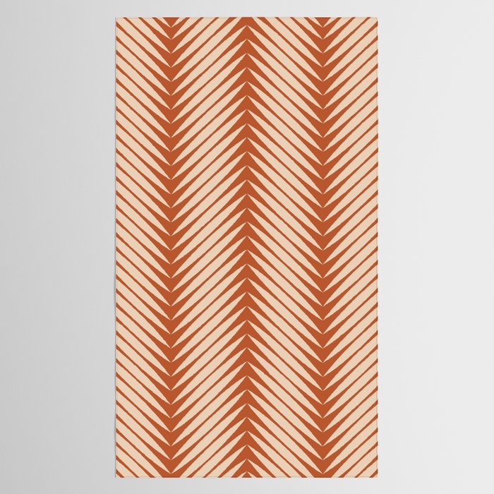 Palm Leaf Pattern - Orange Tablecloth Gallery Image 2