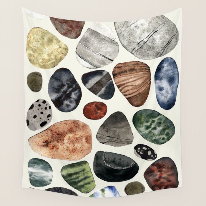  beach pebbles Wall Tapestry Gallery Image 4